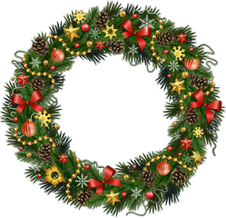 Christmas Wreath Clipart Png - Cartoon Png Transparent Background Christmas Wreath