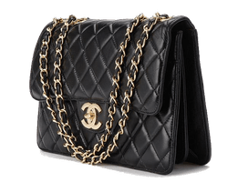 Handbag Leather Black Chain PNG Image High Quality