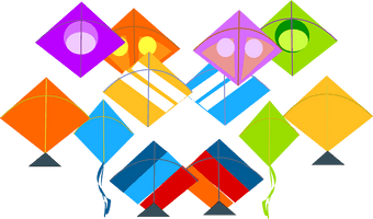 Kite Colorful Download HD - Free PNG