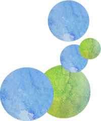 Download Watercolor Circles - Green Blue Watercolor Circles Png