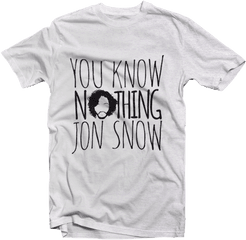 Know Nothing Jon Snow - Senior Class Of 2020 Shirts Png