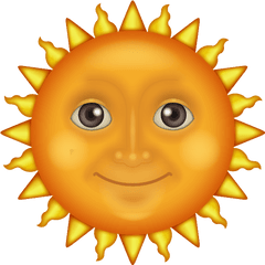 Sun Emoji Transparent Clipart - Sun Emoji Png