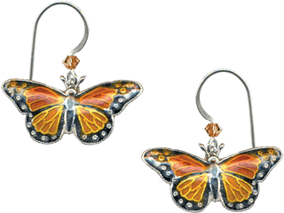 Monarch Earrings Bamboo Jewelry Png