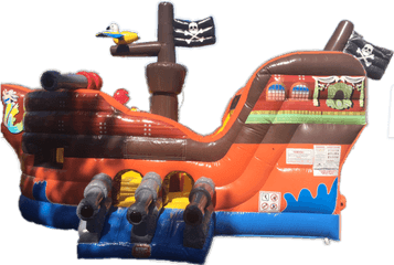 Inflate - Pirate Ship Bounce House Png