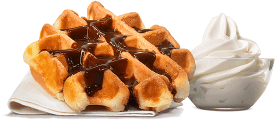 Warme Belgische Waffel - Burger King Burger King Waffle Png