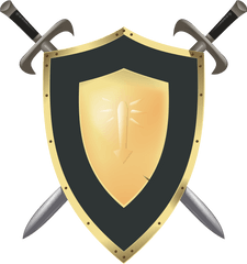 Free Shield And Sword Png Download - Crossed Swords And Shield Png