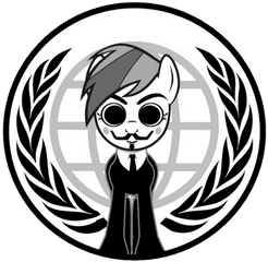 Dash Anonponies Twitter - Anonymous Icon Png