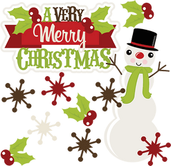 Clip Art Background Transparent Images - Cute Merry Christmas Clipart Free Png