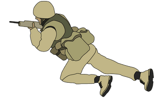 Weapon Character Fictional Soldier Military Firearm - Free PNG