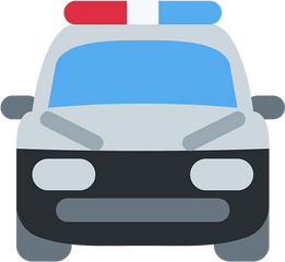 Oncoming Police Car - Oncoming Police Car Emoji Png