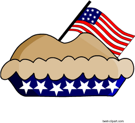 Download 4th Of July Pie Clip Art - American Png