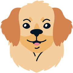 Dog Puppy Flat Illustration - Dog Head Vector Png