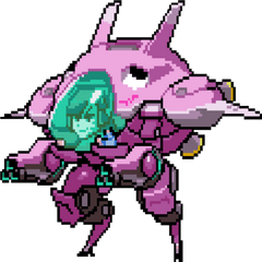 Download Va Pixel Spray - Overwatch Dva Pixel Spray Png