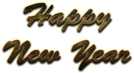 Happy New Year Word Art Png Image Background Arts - Happy New Year Text With No Background