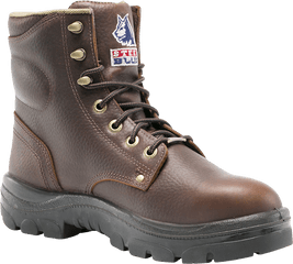 Steel Blue Work Boots - Lace Up Png