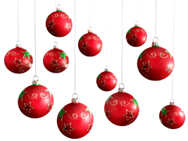 Ornaments Christmas Red HQ Image Free - Free PNG