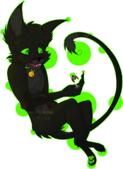 Cute Tumblr Small Devil Cat Anime Png - Furry Cat Noir