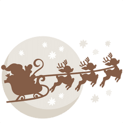 Download Manger Svg Santa - Santa Sleigh Svg Free Png Image Santa Christmas Eve Clipart