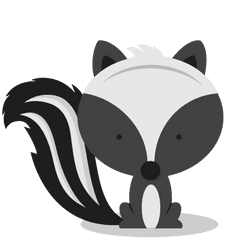 Woodland Skunk Animals Vector Royalty - Cute Skunk Clip Art Png