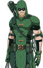 Cartoon Arrow Png - Green Arrow Dc Png Oliver Queen Fan Green Arrow Fan Art