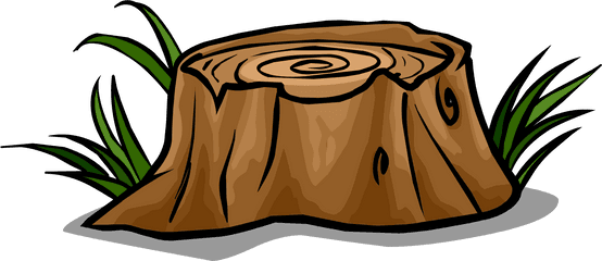 Transparent Cartoon Tree Stump Clipart - Tree Stump Cartoon Png