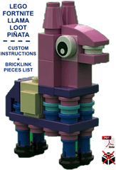 Lego Fortnite Llama Loot PiÃ±ata Custom Instructions Only For Bricks - Lego Fortnite Loot Llama Png