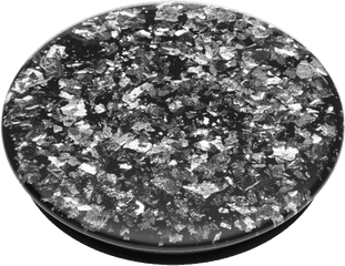 Foil Confetti Silver Popsockets Popgrip - Popsockets Png