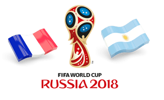 Fifa World Cup 2018 France Vs Argentina - Free PNG