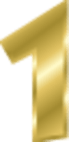 1 Number Gold Free HQ Image - Free PNG