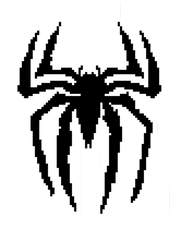 Spiderman Logo Pixel Art Maker - Spiderman Logo Pixel Art Png