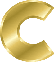 Alphabet Gold Photos PNG Free Photo