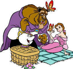 Beauty - Andthebeastgroupclipart Marion City Library Beauty And The Beast Picnic Png