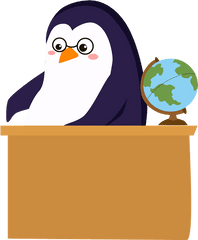 Penguin Teacher Clipart Free Download Transparent Png - Happy