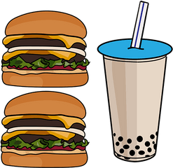 Burger Tumblr Png Transparent - Transparent Food In N Out