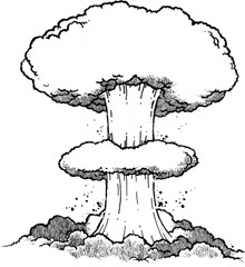 Mushroom In 2020 - Bomb Explosion Drawing Png