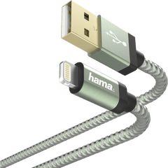 00187237 Hama Reflective Chargingdata Cable Usb - A Portable Png