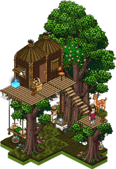 Easter Treehouse Bundle - Jungle Habbo Png