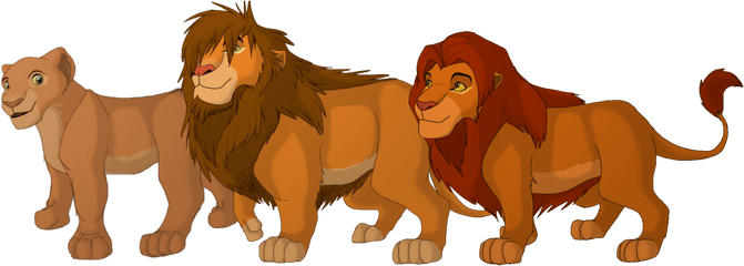 Sarabi Tattoo - Simba Nala Kopa Comparison Png