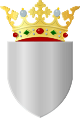 Filesilver Shield With Golden Crownsvg - Wikimedia Commons Shield Crown Transparent Png