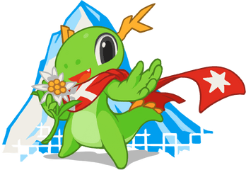 Kde Mascot Konqi For Event - Kde Dragon Png