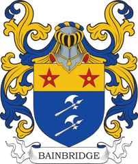 Bainbridge Coat Of Arms Meanings And Family Crest Artwork - Llewellyn Coat Of Arms Png