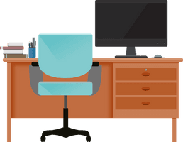 Computer Desk Images HQ Image Free PNG