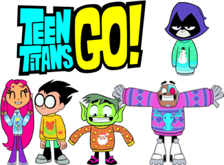 Teen Titans Clipart - Teen Titan Go Christmas Png