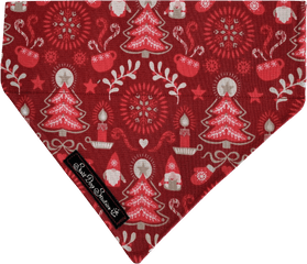 Hygge Christmas Red Bandana - Placemat Png