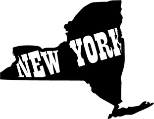 Free New York State Outline Png - Outline Of State Of New York