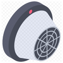 Smoke Detector Icon Of Isometric Style - Circle Png