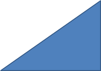 Which Sort Of Triangle Is This - Right Angled Triangle Shape Blue Right Angle Triangle Png