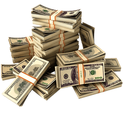 Free Money Transparent Background - Transparent Background Money Stacks Png