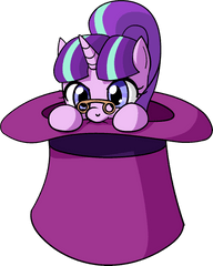 Pink Clipart Top Hat Transparent Free - My Little Pony Hiding Png