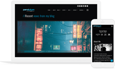 Pendulum - Beat Producers Djs U0026 Events Theme For Wordpress Png